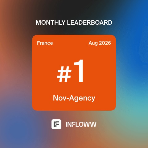 NOV Agency n°1 du classement Infloww France